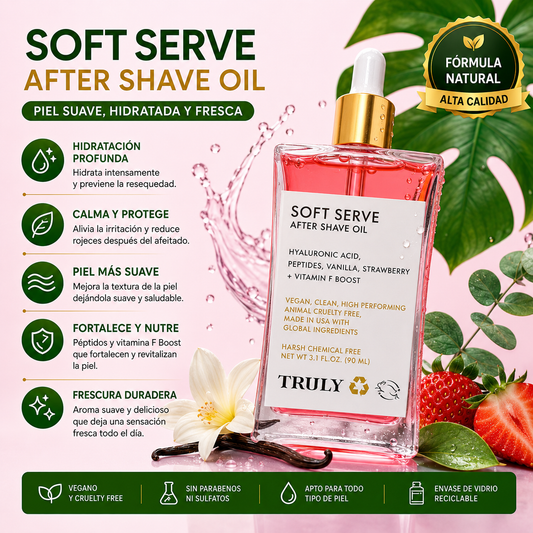 Soft Serve™ Aceite de Afeitado Suave y Radiante